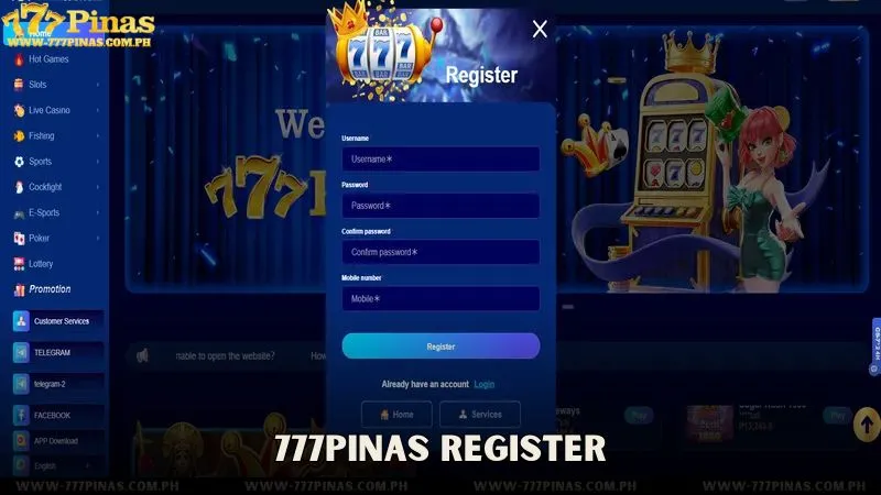 Home 777Pinas Register